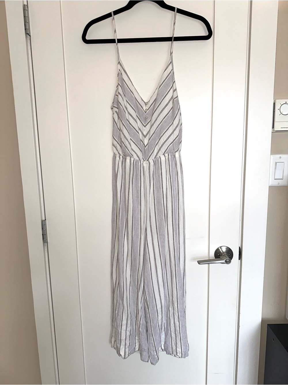 Gentle Fawn Mauve & White Striped Jumpsuit